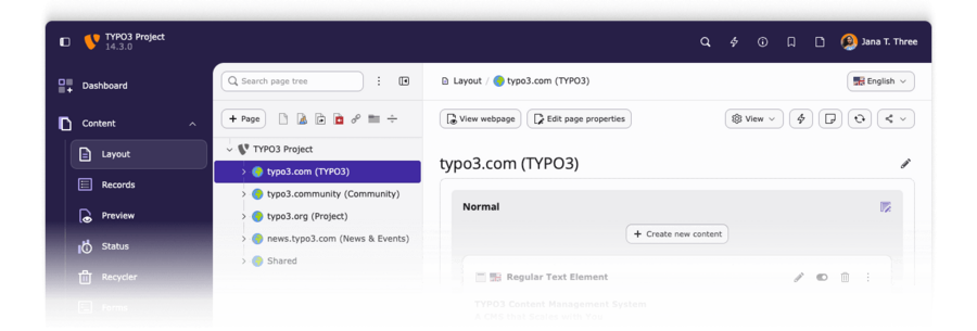TYPO3 CMS